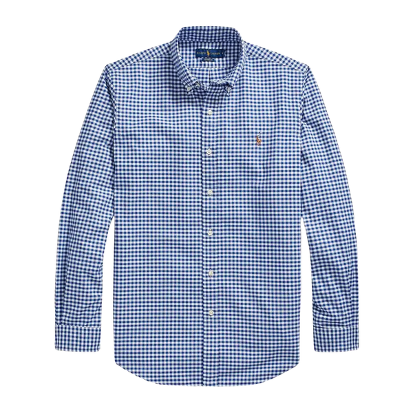 Polo Ralph Lauren Custom Fit Oxford Long Sleeve Check Shirt for Men