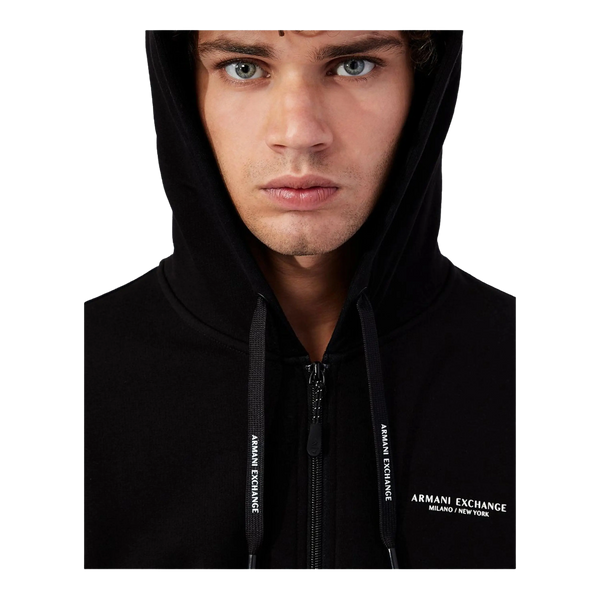 Armani Exchange Logo Zip Through Hoodie for Men