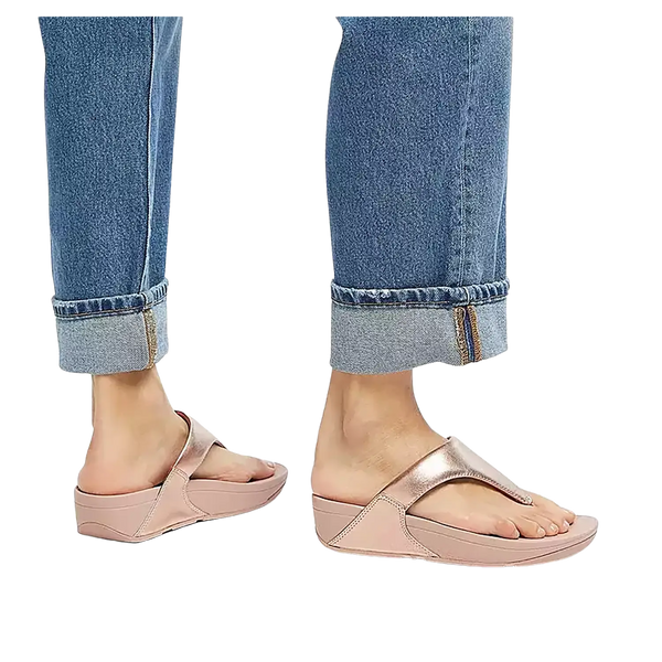 Fitflop Lulu Leather Toe-Post Sandals for Women