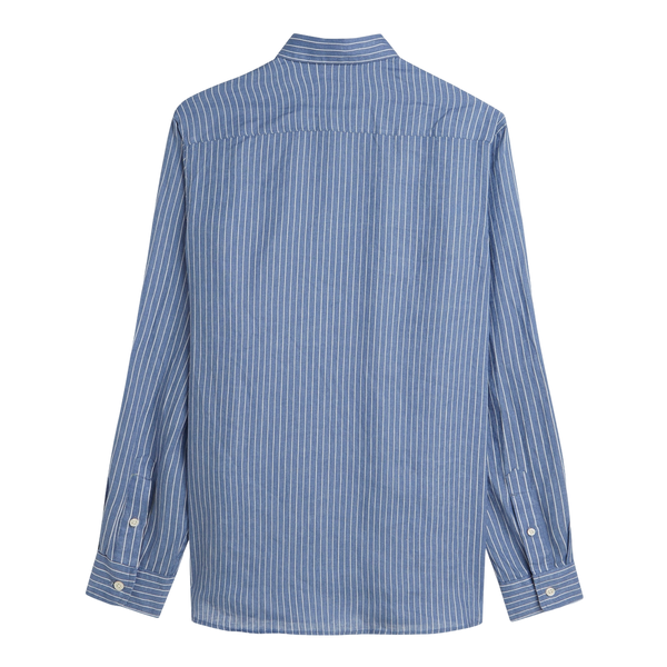 Scotch & Soda Striped Linen Regular Fit Shirt