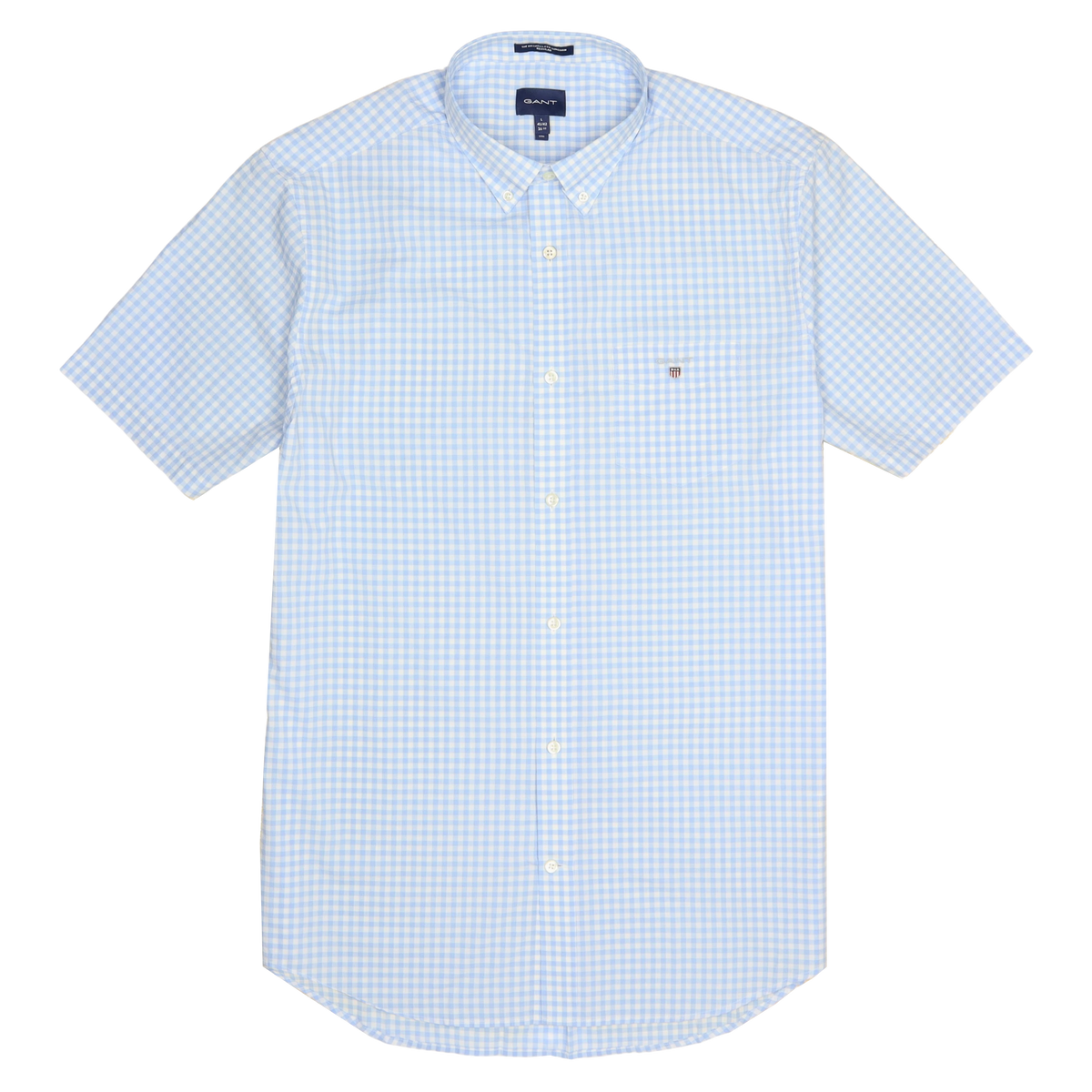 GANT Short Sleeve Gingham Shirt for Men Coes
