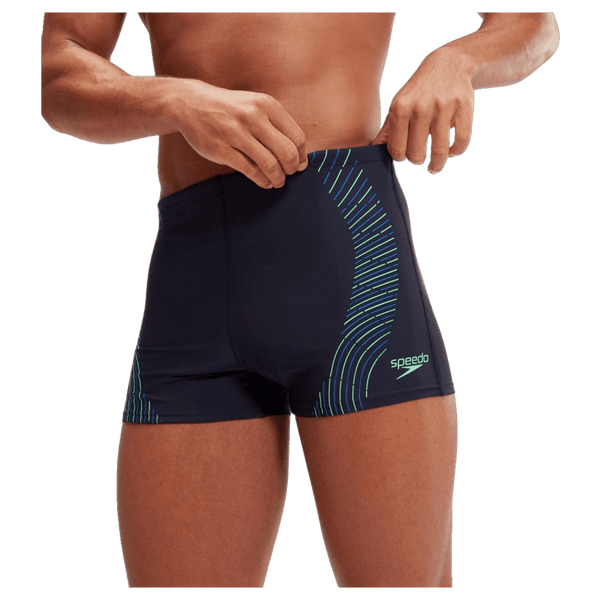 Speedo Duo Logo Print Aqua Shorts