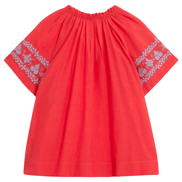 White Stuff Anna Cotton Embroidered Top for Women