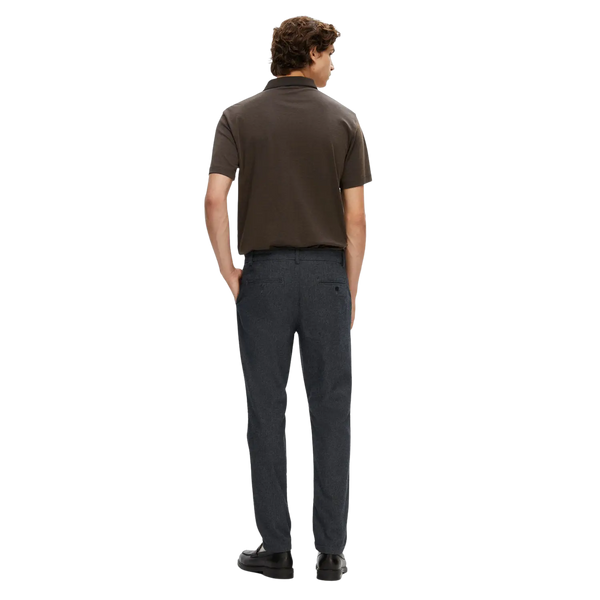 Selected Slim Fit Miles 175 Brushed Trousers for Men