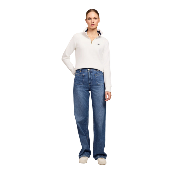 Holland Cooper Burford Quarter Zip Neck Sweat