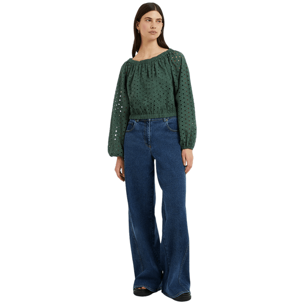 Great Plains Atol Embroidery Long Sleeve Top