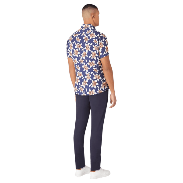 Remus Uomo Floral Print Short Sleeve Shirt for Men