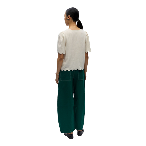 Object Objsanne 2/4 Lo V-neck Top