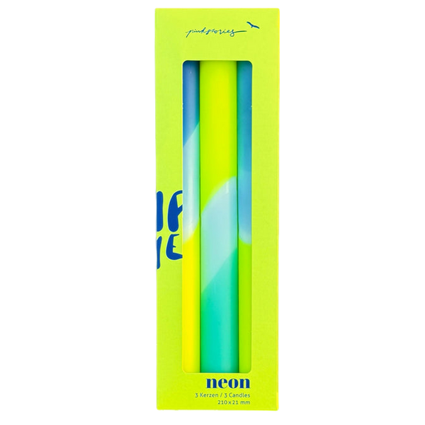 Pink Stories Dip Dye Neon Candle