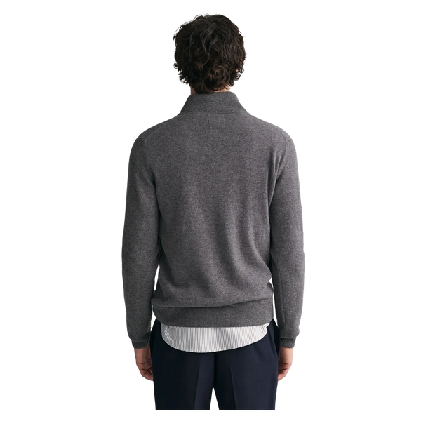 GANT Superfine Lambswool 1/4 Zip Jumper for Men