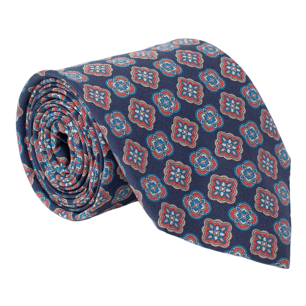 Golding Medallion Flower Print Tie