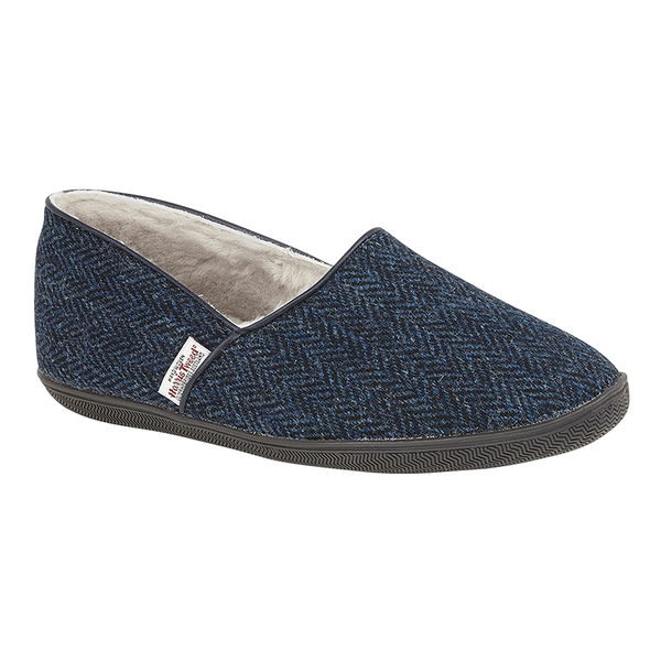 Draper of Glastonbury Trevor Harris Tweed Sheepskin Slippers