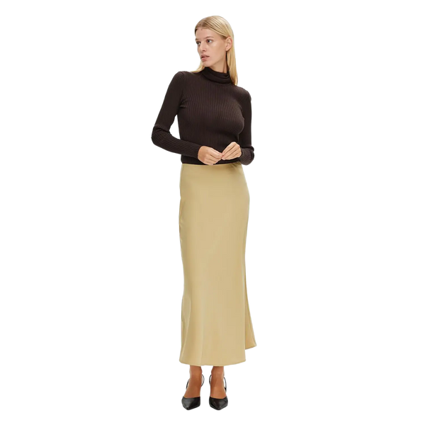 Selected Femme Satin Midi Skirt for Women