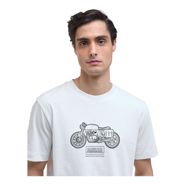 Barbour International Morris Motorbike Graphic T-shirt
