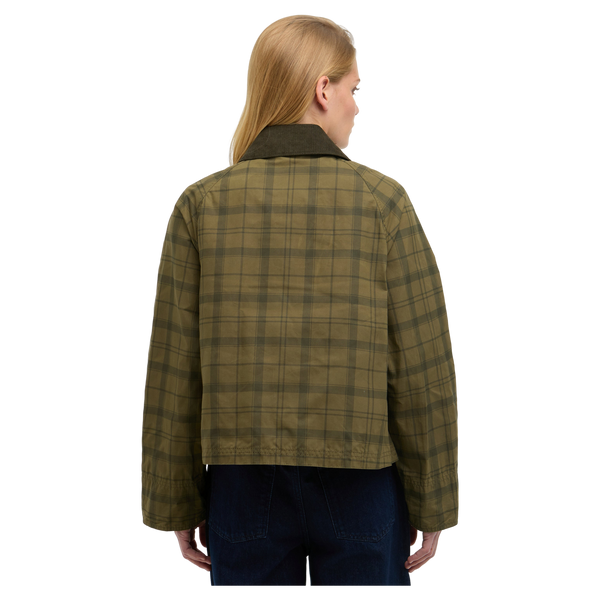 Barbour Tartan Cropped Beadnell Casual Jacket