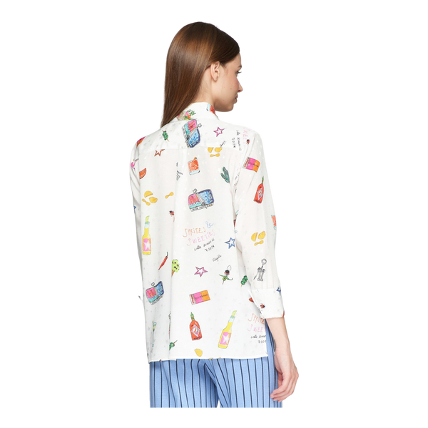 Vilagallo Mariela Aperitivo Print Shirt