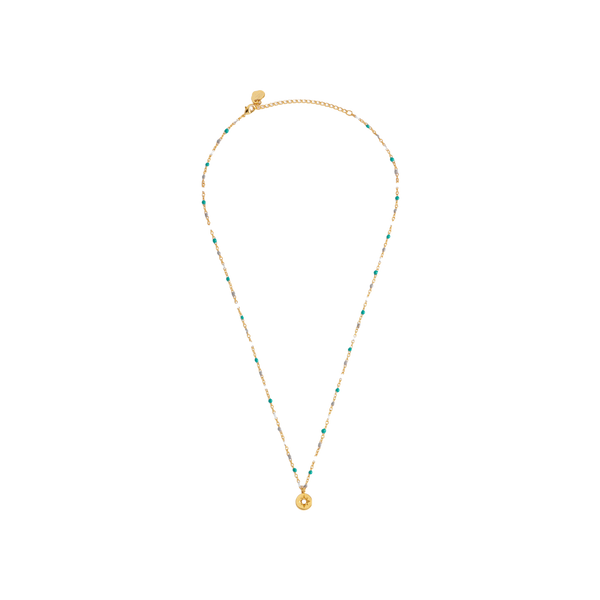 Estella Bartlett Enamel Beaded Star CZ Necklace