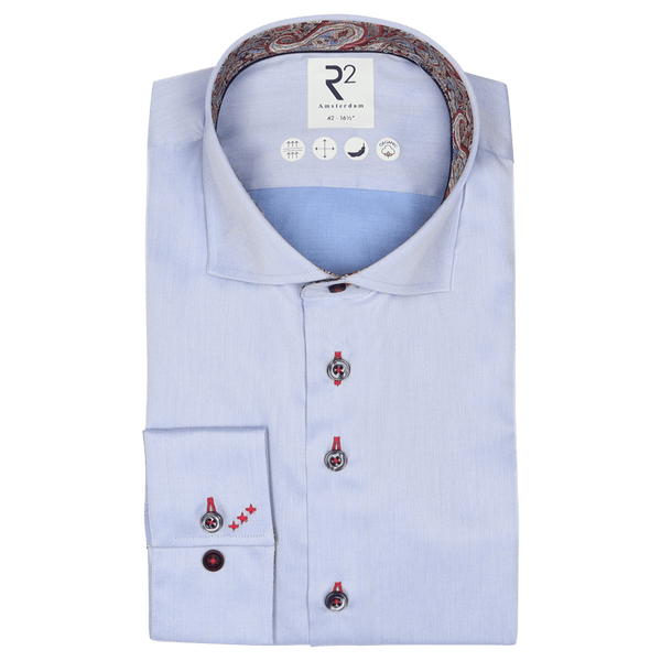 R2 Amsterdam Formal Shirt With Paisley Trim for Men