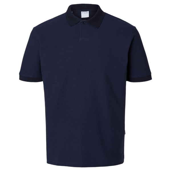 Selected Maurice Structure Short Sleeve Polo Shirt