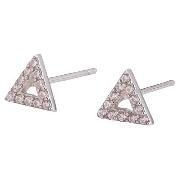 Attic Creations Enjoy Little Things Crystal Triangle Earrings