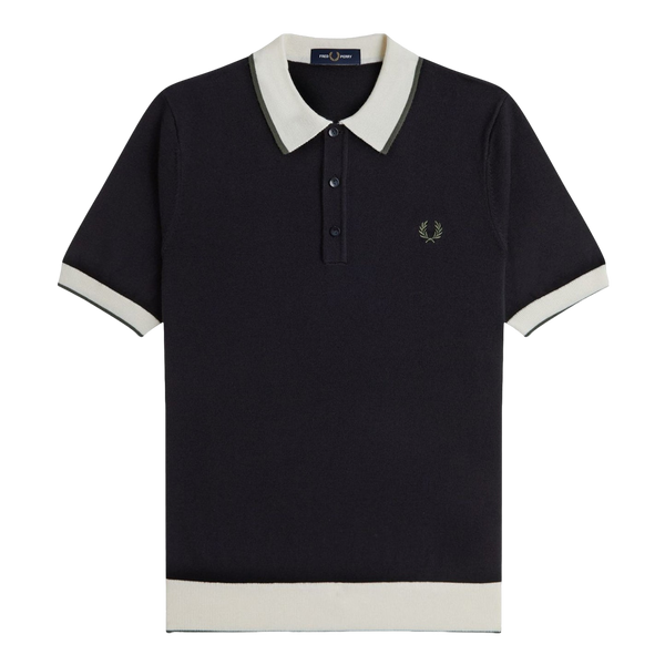 Fred Perry Contrast Tipped Knitted Shirt