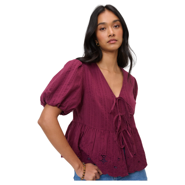 Nobody's Child Aries Cutwork Blouse