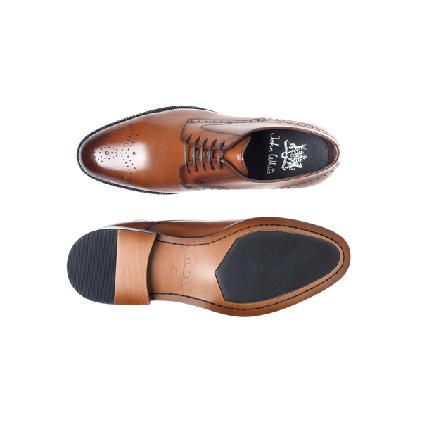 John White Pembroke Punch Front Derby Shoes for Men