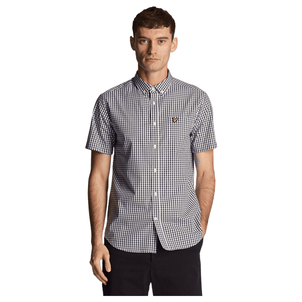 Lyle & Scott Short Sleeve Slim Fit Gingham Shirt