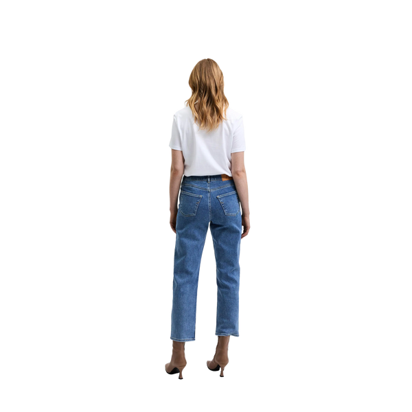 Selected Femme Straight Fit Cropped Jeans for Women