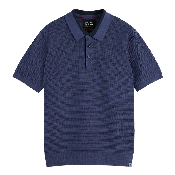 Scotch & Soda Structured Knitted Regular Fit Polo