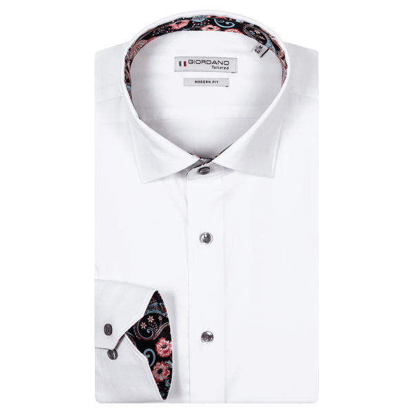 Giordano Twill Shirt With Contrast Trim