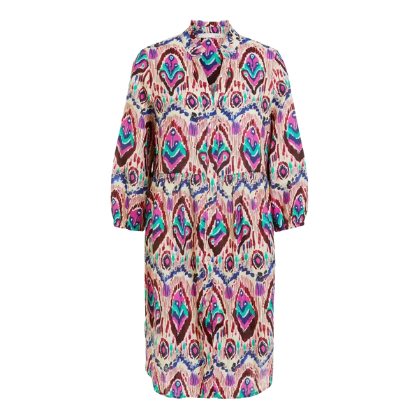 Oui Aztec Print Short Dress for Women