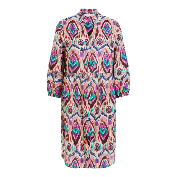 Oui Aztec Print Short Dress