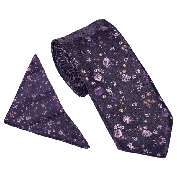 William Turner Occasion Floral Blossom Tie and Pocket Square Set