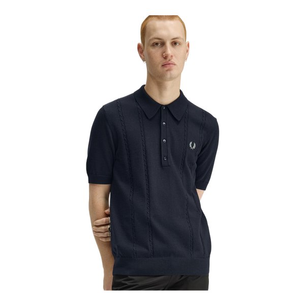 Fred Perry Cable Knitted Polo Shirt