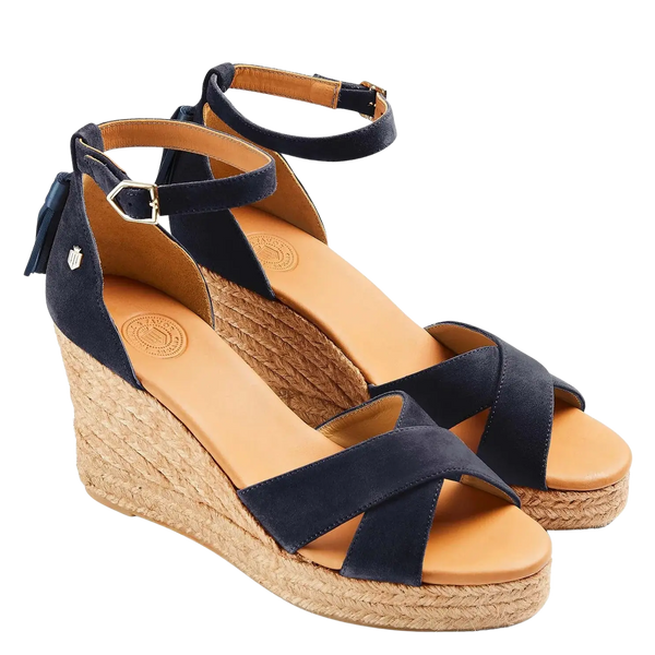 Fairfax & Favor Valencia Suede Wedge Sandals for Women