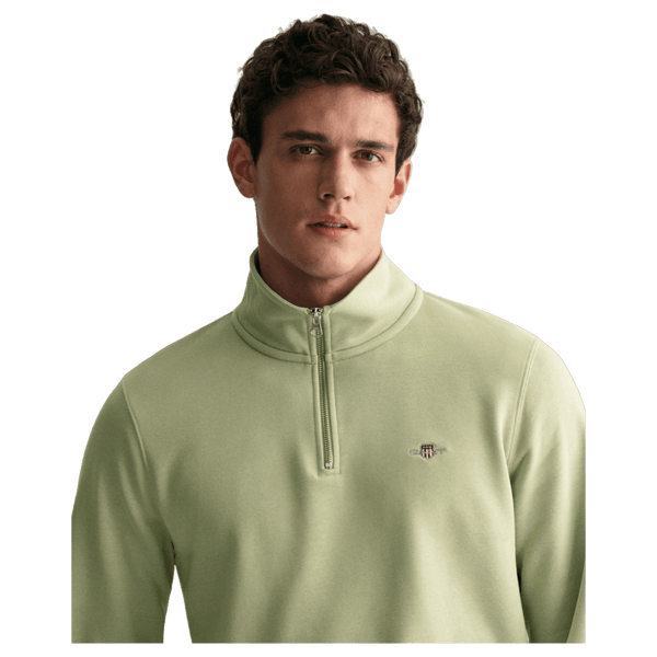 GANT Regular Shield Logo 1/4 Zip Sweatshirt for Men