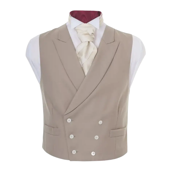 Double-Breasted Waistcoat in Sand