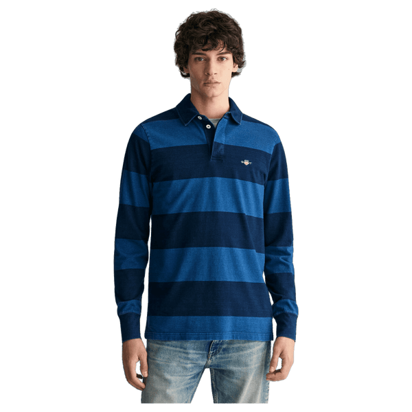 GANT Striped Long Sleeve Rugby Shirt