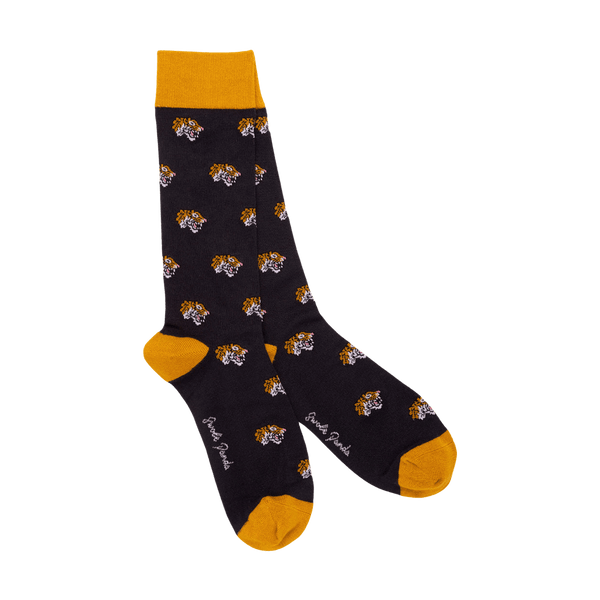 Swole Panda Patterned Bamboo Socks for Men