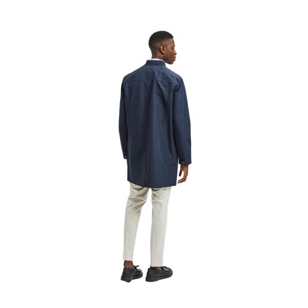 Selected Ricky Rib Collar Overcoat for Men