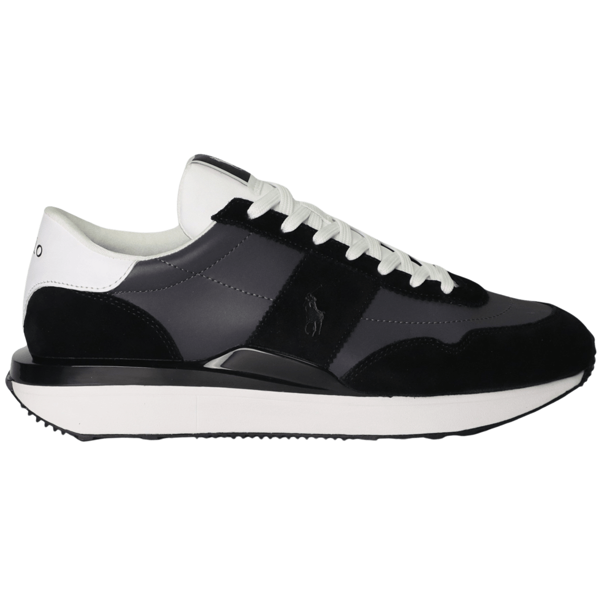 Mens black polo sales sneakers