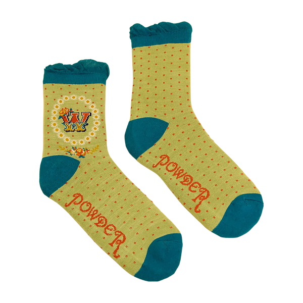 Powder A-Z Ankle Socks for Women