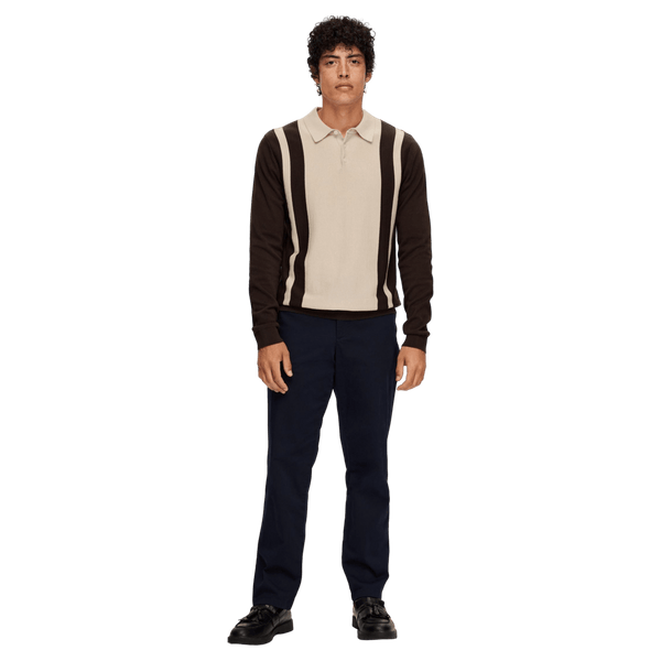 Selected Mattis Long Sleeve Knit Polo