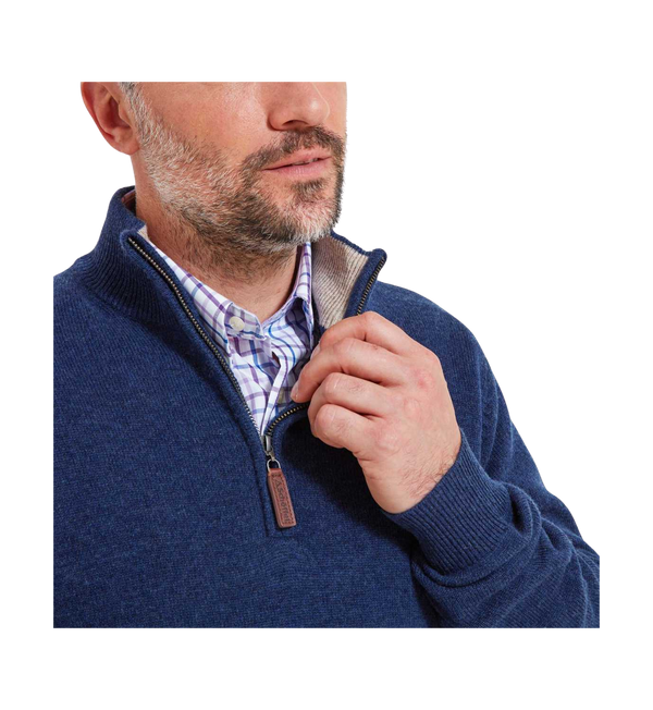 Schöffel Lambswool 1/4 Zip Jumper for Men