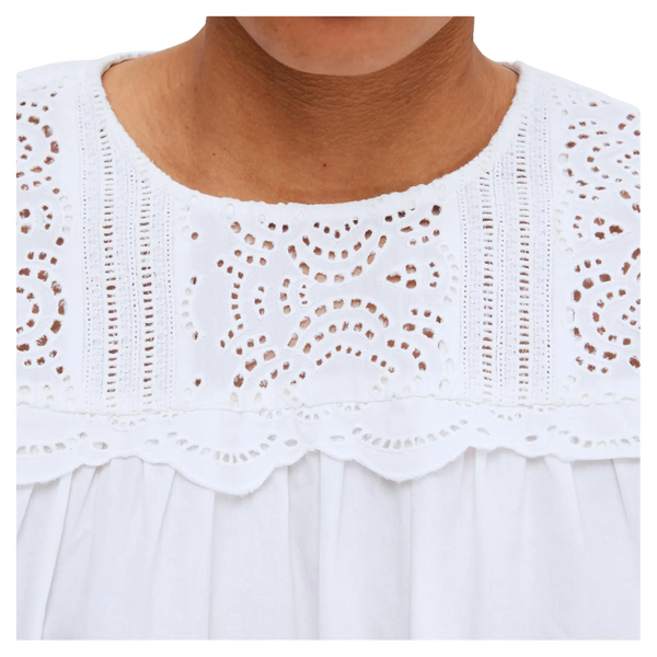 Selected Femme Violette Broderie Anglaise Blouse