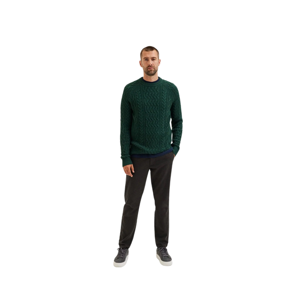 Selected Cable Crew Neck for Men