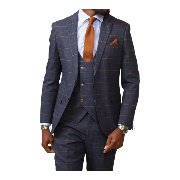 Marc Darcy Jenson Check Suit Jacket for Men