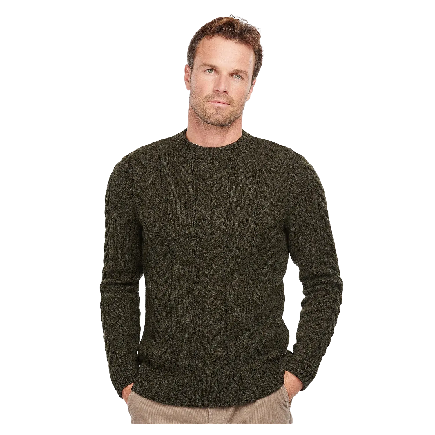 Barbour cable knit jumper mens hotsell