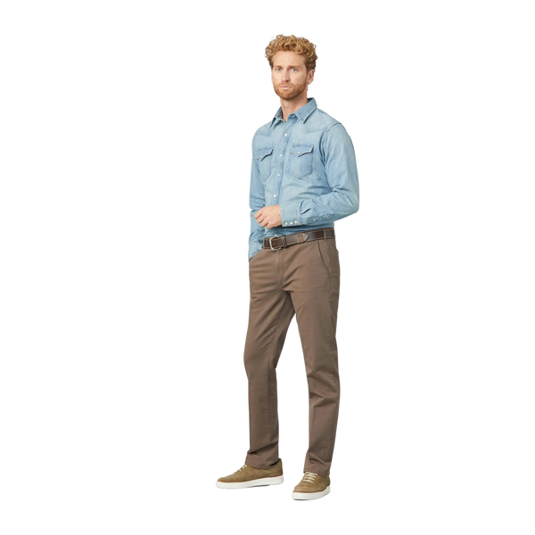 Meyer Roma Soft Cotton Chino In Stone